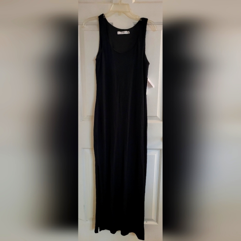 Just Fab Sleeveless Black Maxi Dress
